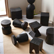 El mágico estilo wasaki muelle de madera sólida bancos de troncos carbonizados B&B Sala de estar Sofá Sofá Varios adornos Tallado de raíz J Style 3884