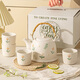 Meidu ceramic water set mug afternoon tea living room flower teapot teacup set housewarming wedding gift box small daisy flower tea set one pot four cups