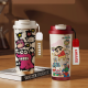 Chengliu Crayon Shin-shirt thermos for women 2025 new cartoon cute high-value straw water cup portable double drinking cup 316 inner liner Double drinking coffee cup 530ml SY3892