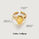 Amber Lollipop Wang Yuwen's same style crystal ring women's open index finger ring anniversary birthday gift for girlfriend and wife