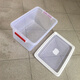 
SHUNFUMEI Extra large capacity extra large thick sealed box Hotel refrigerator freezer storage box Plastic transparent fresh-keeping box 9905 seal 26*18*9