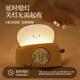A little creative retro bread machine alarm clock student-specific desktop learning clock with night light countdown multi-functional bedside sleep lamp