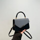 Nischendesign 2025 Neues vielseitiges und modisches kleines Taschen vielseitige Umhängetasche Crossbody Fairy Bag Handheld Small Square Bag Schwarz