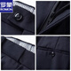 Luo Meng Spring and Autumn Chinese Style Chinese Stand Collar Suit Mao Suit Men's Middle-aged Slim Tang Suit Men's Middle-aged Dad's Suit Pure Navy Blue Style S 165A 110-126Jin Jin is equal to 0.5 kg