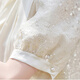 
OLJ light luxury brand dress for women 2025 summer new French small fragrance style sequin high-end slim skirt off white L