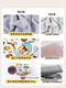 Qi Oh wrapped cat cloth cat nail clipper fixed artifact bag anti-scratch and anti-bite bag cat cloth self-adhesive pet bathing cat bag cat bag graffiti style 70*70cm recommended 20Jin Jin is equal to 0.5 kg