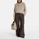 Brunello Cucinelli 羊绒混纺罗纹针织毛衣 P01083488 灰色 XXS CN 155/80