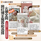 Moer Rabbit Xiaomi Festkissen Baby schlafend 0-6 Monate Runde Kopf Korrektur Kopftyp Reisbeutel 0-1 Jahre altes Neugeborenes Baby Komfort Kissen Panda Paradies [7A Antibakterielle Mutter-Kind-Note] doppelseitiges verfügbares verfügbares Xiaomi-Füllen 丨 Fünf-Wege