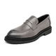 
Ruan Dai (RUANDAI) Doudou shoes men's trendy British style lazy loafers business formal wear breathable casual leather shoes 9715-D black 38