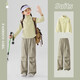 Pitt Girls Schnell trockenes Set Kinder Frühling und Herbst Outdoor Langarm Wanderanzug Hügel Kletteranzug Mädchen Sommersport 15261 Militär grün 150 cm