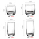 Shantou lincun transparent copa de vidrio simple restaurante de hotel para beber copa de agua taza de té copa de cerveza beber leche desayunar copa 13791 transparente 200 ml-6