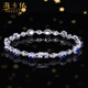 Haikai Sapphire Bracelet Sri Lanka Royal Blue Bracelet 18K Gold Diamond 520 Valentine's Day Birthday Gift for Wife 2.76 Carats Selected/Royal Blue