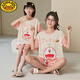 G.Duckkids Pajamas para niños Summer Summer Fino Firmberry Bear Camina de manga corto