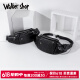 Walker Shop男士胸包真皮男腰包2025年新款休闲单肩斜挎包多功能大容量手机包 黑色