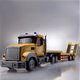 Yanxi remote control flatbed truck towing trailer semi-trailer truck toy boy children remote control excavator engineering vehicle car [42 cm] [small mini version] 4 channels original rechargeable battery