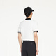 
Jinba Men's Clothing (K-Boxing) Business Casual Color Block Knitted Short Sleeve Polo Shirt Men's BTTR1392 White L