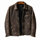 Jeep Spirit Greil en cuir en cuir veste pour la tête de tête pour hommes couches de mouton de mouton veste en cuir belle pour courte veste rétro pour hommes pour hommes à la mode pour hommes xl