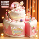 Aozhijia Kinderkuchen Spielzeug Geburtstagsgeschenke Mädchen 3-6 Jahre altes Haus Küche Prinzessin Chokele Kochen Simulation