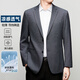 GY雅戈尔高端西服男春夏季中年简约百搭轻盈藏青感休闲单西外套 兰色-6636 M 170