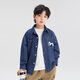 Zuoxi Boys Denim Shirt Children's Jacket Long Sleeve 2026 New Spring and Autumn Boys' Shirt Denim Color 150