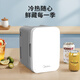 Midea Mini Refrigerator Small Refrigerator Small Home Car Outdoor Camping Refrigeration Refrigeration Heating Dormitory Rental Office Refrigerator Energy Saving DC-3D01MB
