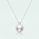 Pearl Pendant Single Mother-of-pearl Pendant Necklace S925 Silver Single Gold Bead Princess Model for Women 10mm White Pearl Model
