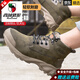 Western Region Camel (Vancamel) Arbeitsschutzschuhe für die High-Top-Frühlings- und Sommer-Anti-Smashing und die Anti-Pub-Puntertion-Anti-Puntert-Stahlkopf sowie samtige Isolationstätte Arbeitschuhe 693 Brown High-Top-Anti-Smashing und Anti-Smashing und Anti-Smashing Kevla Mid 36