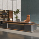 Simaqi boss desk light luxury high-end modern simple paint executive desk president desk office furniture manager desk 1.8 meters single cabinet boss desk ordinary desktop