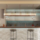 Hanoufei [luxe léger] Bar de luxe léger Rack de vin suspendu Creative Changhong acrylique brillant vin rouge Pot Hôtel Restaurant Bar Rose Gold Color Style 2: 12035