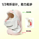 Jinopu Baby Toddler Shoes Spring and Autumn Style Baby Soft Sole Functional Shoes for Boys and Girls 8-18 Months GB2166 White/Pink 20 125mm Suitable for Foot Length 125-129mm