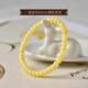 Nine Color Cloud Beeswax Bracelet for Women White Flower Honey Old Type Beads Scattered Beads Raw Stone Single Bead Necklace Pendant Amber Plate Toy Bracelet White Flower Honey Old Type 6MM