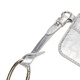 PeaceBird [mismo modelo en el centro comercial] 2025 Autumn New Silver P Pu Small Square Bag A1YZF3113 Plata F