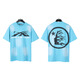 
WALKING BEAUTY Cross-border Wholesale Beauty Trend Hell Hell Star T-Shirt Print Pure Cotton Men and Women Summer Loose Short Sleeve T-Shirt 3895 Washing Black S