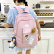 Neues modisches einfaches und vielseitiges Rucksack Casual Student Bag Rucksack Computertasche Männer und Frauen gleicher Stil frischer Rucksack schwarzer Vase kleine Größe