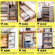 Yonghuan Armoire de rangement Boîte de rangement des vêtements de rangement Boîte de rangement des vêtements de rangement en plastique