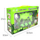 Planta contra zombie juguetes para escopeta blanda infantil set interactivo cañón aerodinámico cañón regalo de cumpleaños 686-190a cañón de neumático de maíz + zombis de obstáculos