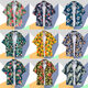 Ins Hong Kong Estilo Vintage Vintage Floral Camisa Floral Thai-Hawaian Retro Camisa retro Handal Chaqueta Trendy White 1114 3xl