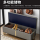 QIAONAMEI Light luxury solid wood shoe replacement stool household storage stool multi-functional home shoe cabinet 40CM QNM6625-DG