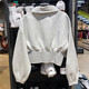 耐克（NIKE）外套女装2025夏季新款运动服时尚短款高腰翻领上衣夹克 FN2524-013灰色 XS