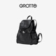 Gele 25 ans Nouveau cuir le sac sac à dos grande capacité de trajet de voyage décontracté sac à dos doux sac d'ordinateur classique noir m