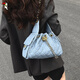 Woodpecker motorcycle hot girl underarm bag for women 2025 new trendy and super hot small fragrance style shoulder bag large capacity versatile bucket bag beibai follow the store for shipping insurance