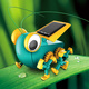 Baogong (Pro'skit) Wormy de vers solaire Baogon Blocons de construction de la journée pour enfants Day Birdal's Birthday Toy Graduation Giftation [GE-683-C] Ver-Eye Solar