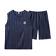 Victorias Stil Herren Sommerpyjamas Herrenanzug Neue Weste Shorts Ice Seide Herren Youth Casual Can Can tragen Hauskleidung