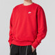Nike (Nike) Herren Frauen französisches Terry -Paar Sportswear Fitness Training lässig Sweatshirt Pullover Round Neck Jacke Top FN3889/Geburtsjahr Rote Männer- und Frauenstil Single S