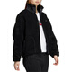 adidas Logo Logo Lamm Velvet warme langärmelige Jacke Velvet Jacke Frauen schwarz schwarz l