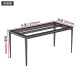 
Zhihuishu rounded corners plus rod aluminum alloy solid table legs rock plate dining table bracket marble table frame ceramic tile table foot base custom black model length 1295mm x width 695mm x height 720m