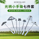 园艺工具小铲子家农用种花养花户外铲土铁锹耙子锄头除草小型手锄 3519-红把手锄16分