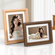 Jinlongxing wooden photo frame 6-inch wedding photo baby photo frame wall hanging couple photo wall combo frame walnut color-9906-2-Manufacturer direct post