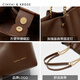 CinvaiKrose small c/k tote bag for women 2025 new large capacity bag for women shoulder bag feeling commuter bag for work brown Brown [Mother's Day gift practical + mother