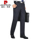 Pierre cardin wool trousers for men autumn and winter new style hanging without ironing wool suit pants business casual long pants thick light gray stripes 9885 29 (2 feet 2 waist)